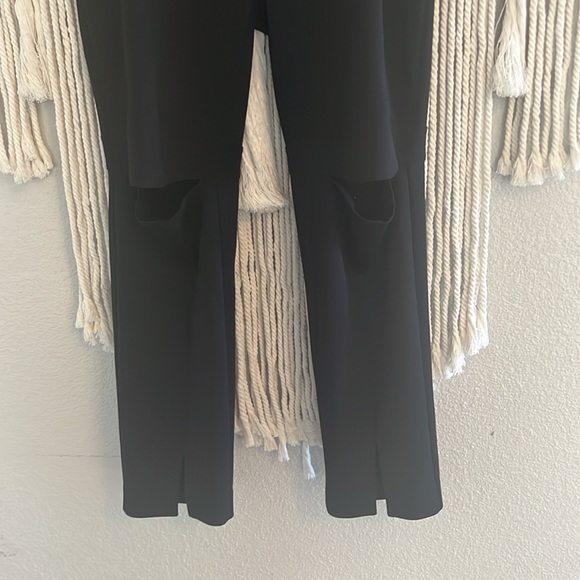 IC by Connie K Boho Black Pants; cute cut-out design SZ XL - Picture 3 of 7